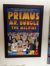 Primus Mr Bungle Melvins 1992 Concert Poster Framed