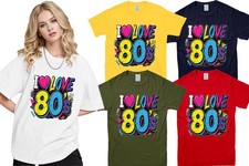 Unisex Tee I Love The 80s