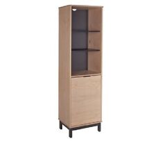 Industrial 1 Door 2 Shelf Bookcase Sturdy Storage Unit Ideal for Home or Office