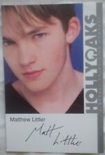 Hollyoaks Pre Printed Cast Card Matt Littler Max Cunningham FREE POST 