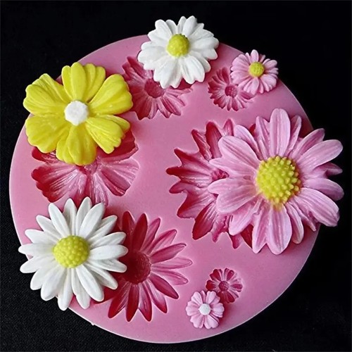 Daisy flowers fondant mold - daisy,