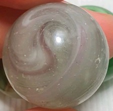 31/32" Big Rare Colour Greiner Leighton German Handmade Marbles (GP)  NM++++