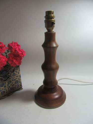 Vintage turned wooden table - turned,