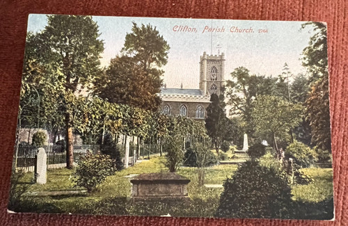 Antique postcard clifton - antique,