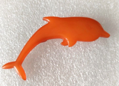 Vintage dolphin brooch - dolphin, &