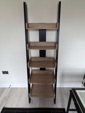 Next Dark Bronx Oak Effect Ladder Shelf.Next Bookcase.Next Display Unit.RRP £225