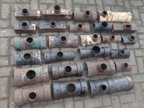 Vintage cast iron drain - cast,