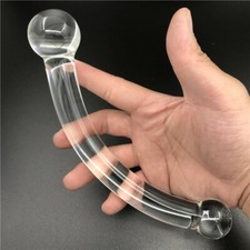Crystal Glass Curved Dildo