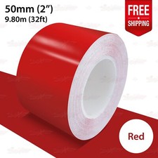 RED 50mm 2" Roll PIN STRIPE Car PinStriping Trim Line TAPE Decal Vinyl Sticker