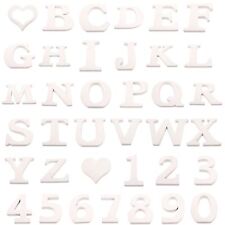 8cm White Painted Wooden Numbers and Alphabets -  Wooden Letters Home Craft
