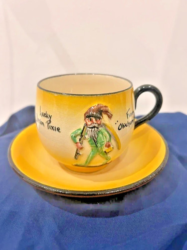 Vintage hand painted cup - vintage,