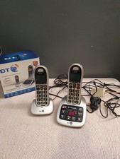 BT 4500 Big Button Twin Cordless Landline Phone Set With Answering Machine