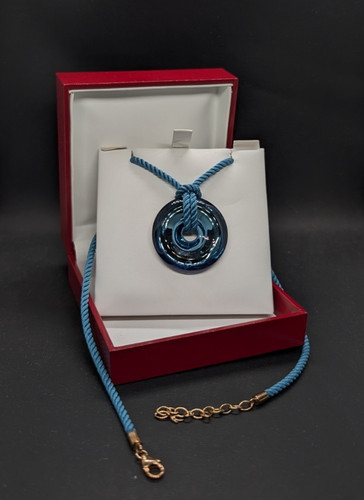 Baccarat pendant necklace blue - pendant,