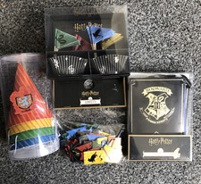 Harry Potter Banner Paper Hat Confetti Cupcake Set Birthday Celebration Party j5