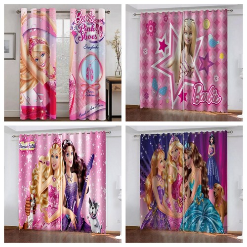 Barbie princess curtains girls - barbie,