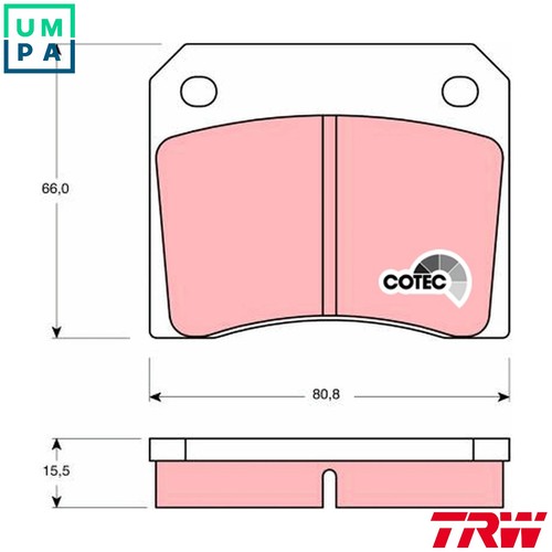 Brake pad set - brake,