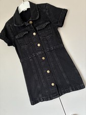 Next Black Denim Shirt Dress