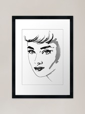 audrey hepburn Framed Art