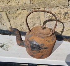 Old Vintage Swain Tea Pot 4 Pint Cast Iron 