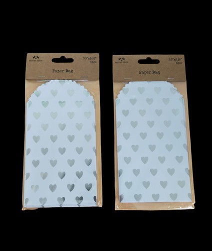 White small gift bags with - small,