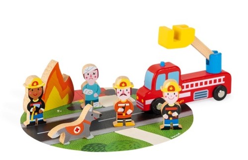 Janod wooden firemen - janod,