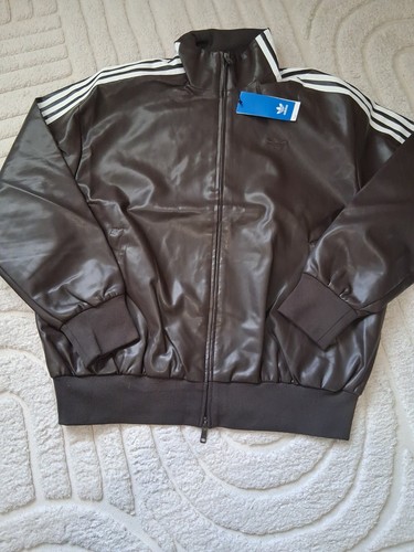 Adidas brown pleather - brown, jacket