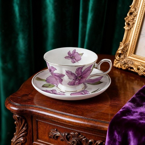 Porcelain cup and saucer - and,