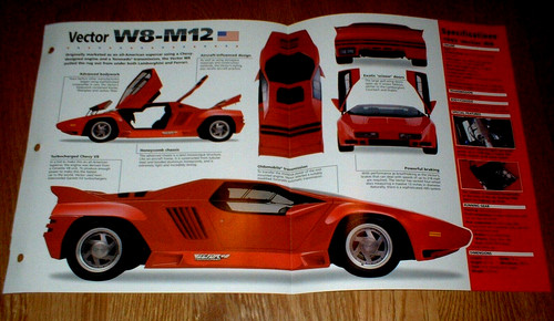 1992 vector spec sheet - spec,