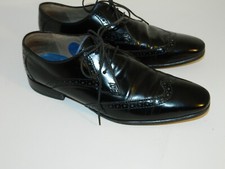 Oliver Sweeney London Buxhall Black size 7 Wing Tip Brogue Mens shoes (A013)