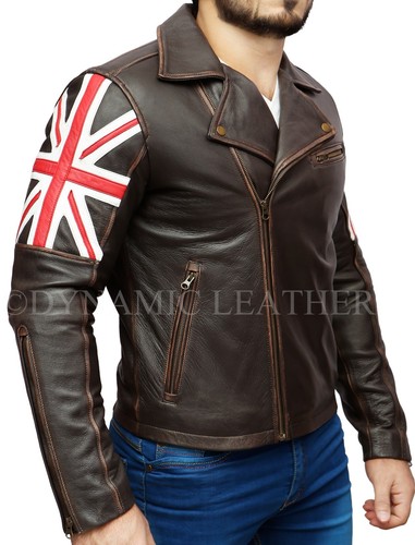 Mens biker vintage distressed - mens,