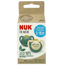 NUK Nature Soothers For Baby 6 To 18 Months Sustainable Rubber 2 Count