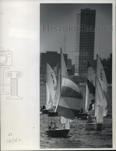 Yachts prepare their - , spinnaker