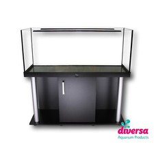 DIVERSA AQUARIUM WITH STAND CABINET Fish Tank Guardian Glass COMFORT LINE- BLACK
