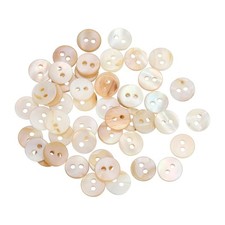 100 Pcs Natural Shell Button