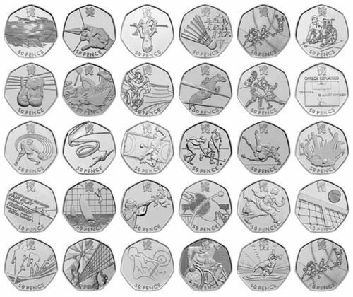 London olympic 2012 50p - ,