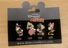 DRP Disney Pin Badge Minnie Mouse Through The Ages 4 Pin Set