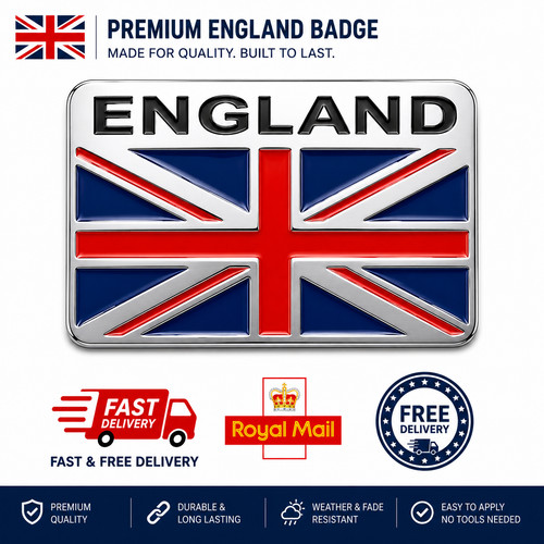 Union jack car badge - badge, england