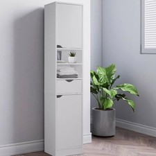 Wooden Tall 2 Door 1 Drawer