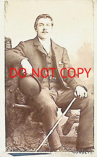 Cdv card young man - cdv,