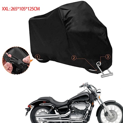 Xxl black motorcycle cover - xxl,