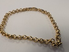 9ct gold belcher bracelet - belcher,