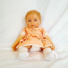 Ashton Drake Reborn Style Soft Body Vinyl Doll By Artist Ping Lau Baby Pink Eyes