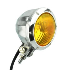 Headlight Yellow Glass Vintage