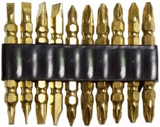 9pc Gold Double Ended Screw
