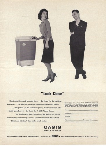 1963 oasis water coolers look - coolers,