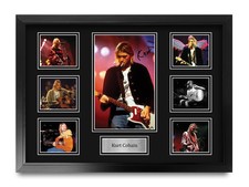 Kurt Cobain Nirvana A2 Framed