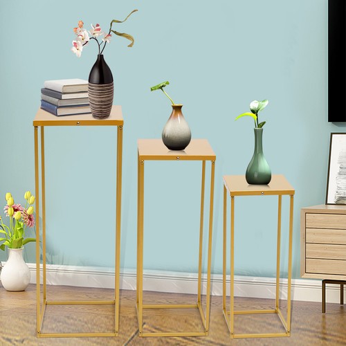 3pcs golden metal - metal, stand
