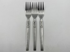 3x Oneida Northland Stainless Steel Forks 18.5cm Dessert Starter Vintage