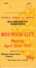 TICKET: Wolves v Norwich City