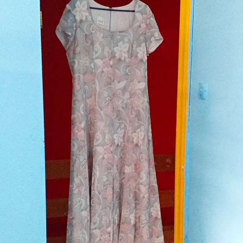 Pink floral dress with - dress,